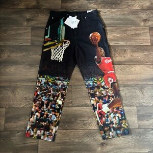 Nike Air Jordan Men's Jumpman Printed Twill Casual Pants HF0045-010 Size 30